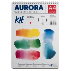 Bloc desen Aurora Watercolour spiral Hot Pressed