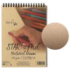 Bloc desen SM.LTStart Pad Natural Brown Spiral A5