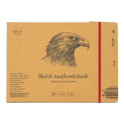 Caiet de desen #authenticbook Kraft 24 x 90 gr.
