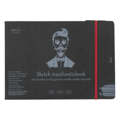 Caiet de schite #authenticbook Black 18 x 165 gr.