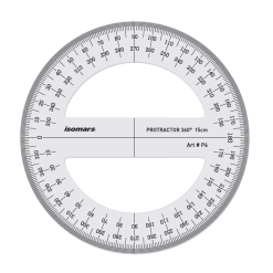 Raportor circular Isomars Protactor 15 cm.