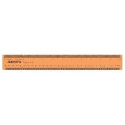 Rigla Isomars Broad 30 cm. - galbena