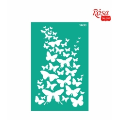 Sablon adeziv 13 x 20 cm. nr.1400 - butterfly