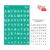 Sablon adeziv 13 x 20 cm. nr.1702 - alphabets