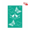 Sablon adeziv 13 x 20 cm. nr.2006 - love heart
