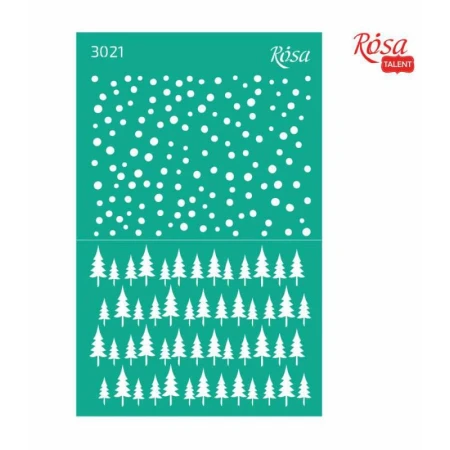 Sablon adeziv 13 x 20 cm. nr.3021 - new year