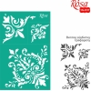 Sablon adeziv 13 x 20 cm. nr.9 - flowers