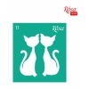 Sablon adeziv 9 x 10 cm. nr.11 - love