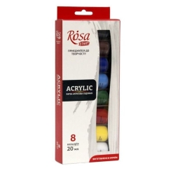 Set 8 acrilice Rosa Studio 20ml