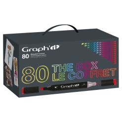 Set 80 markere cu alcool Graph it Box