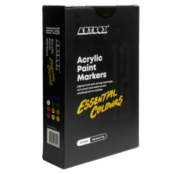 Set Markere cu vopsea acrilica Artbox Acrylic Marker 2-3 mm Essential 12