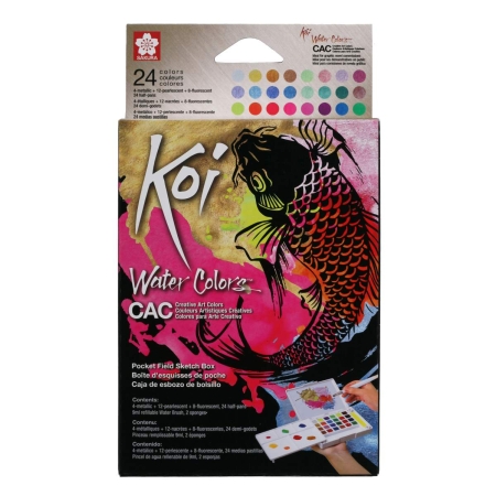 Set acuarele Koi Sketch Box Creative - 24