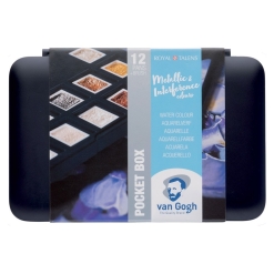 Set acuarele Van Gogh Pocket Box Metallic & Interference