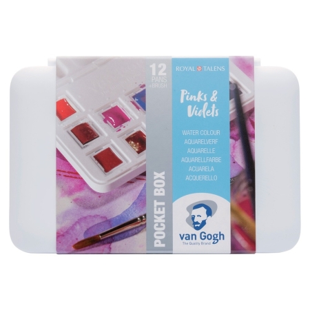 Set acuarele Van Gogh Pocket Box Pinks and Violets
