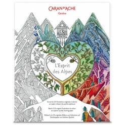 Set carti postale de colorat Caran d Ache - Espirit Des Alpes 12