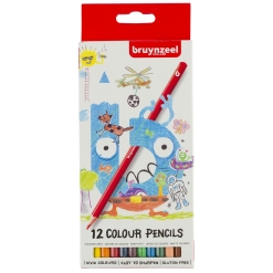 Set creioane colorate Bruynzeel Cardboard 12