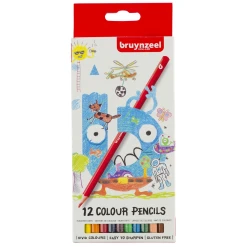 Set creioane colorate Bruynzeel Cardboard 12