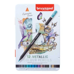 Set creioane colorate Bruynzeel Expression Metallic 12