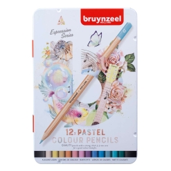 Set creioane colorate Bruynzeel Expression Pastel 12