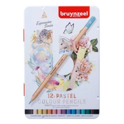 Set creioane colorate Bruynzeel Expression Pastel 12