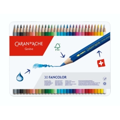 Set creioane colorate Caran d Ache Fancolor 30 culori