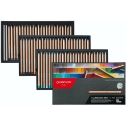 Set creioane colorate Caran d Ache Luminance 76+2