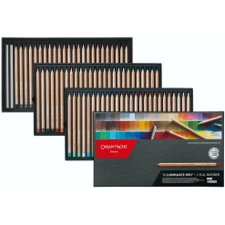 Set creioane colorate Caran d Ache Luminance 76+2