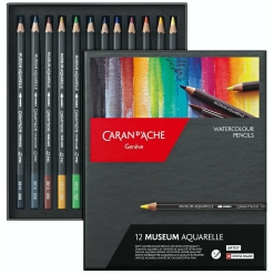 Set creioane colorate Caran d Ache Museum 12