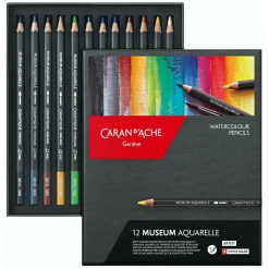 Set creioane colorate Caran d Ache Museum 12