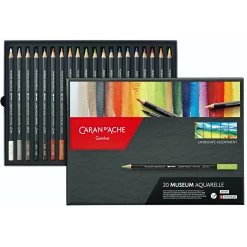 Set creioane colorate Caran d Ache Museum 20