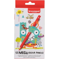 Set creioane colorate Mega Pencils 12
