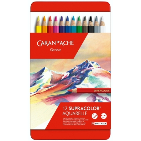 Set creioane colorate Supracolor Soft Aquarelle 12