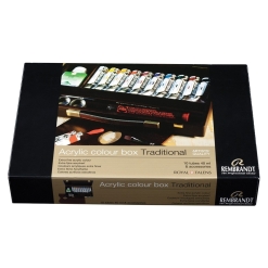 Set culori acrilice Rembrandt Acrylic Box Traditional