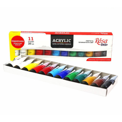 Set culori acrilice acrilice Rosa Studio 11x20ml