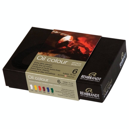 Set culori ulei Rembrandt  6 x 15 ml.