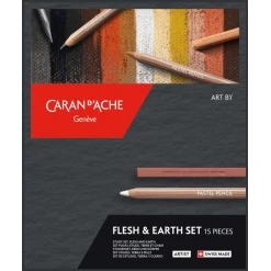 Set de desen Caran d Ache Flesh & Earth 15
