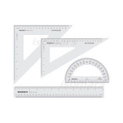 Set geometrie Technical Transparent 25 - 30 cm.