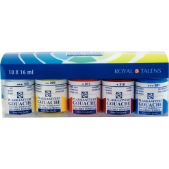 Set guase Royal Talens Gouache Plastic Set 10 x 16 ml.