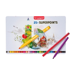 Set markere Bruynzeel Superpoints - 25 markere