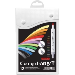 Set markere Graphit brush marker 12 - Essentials