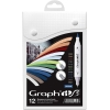 Set markere Graphit brush marker 12 - Urban