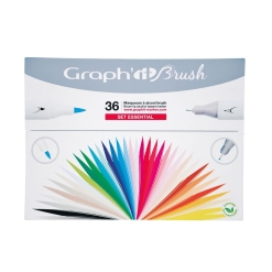 Set markere Graphit brush marker 36 - Essential