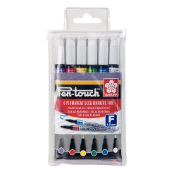 Set markere cu vopsea Pen Touch 6