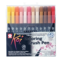 Set markere ti pensula Sakura Koi Color Brush 48