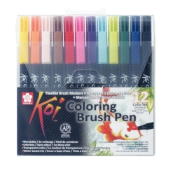 Set markere tip pensula Sakura Koi Color Brush 12