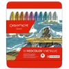 Set pastel Caran d Ache Neocolor I - 10 Metallic