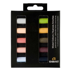 Set pastel uscat Rembrandt 10 x 1/2 - Muted Colours