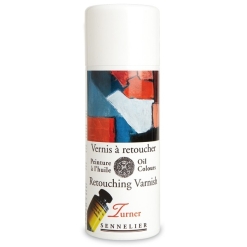Vernis retus Sennelier Turner spray 400 ml.